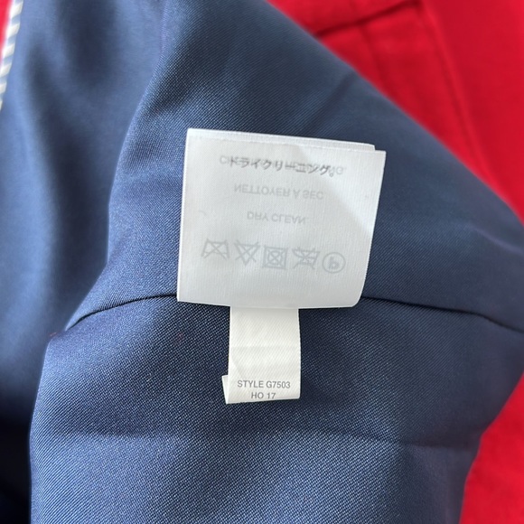 J. Crew Heritage Italian Wool Blend Peacoat Red Size 2 Coat Preppy Classic - Picture 11 of 11